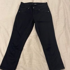 Black Cropped Straight leg jean. Size 4
